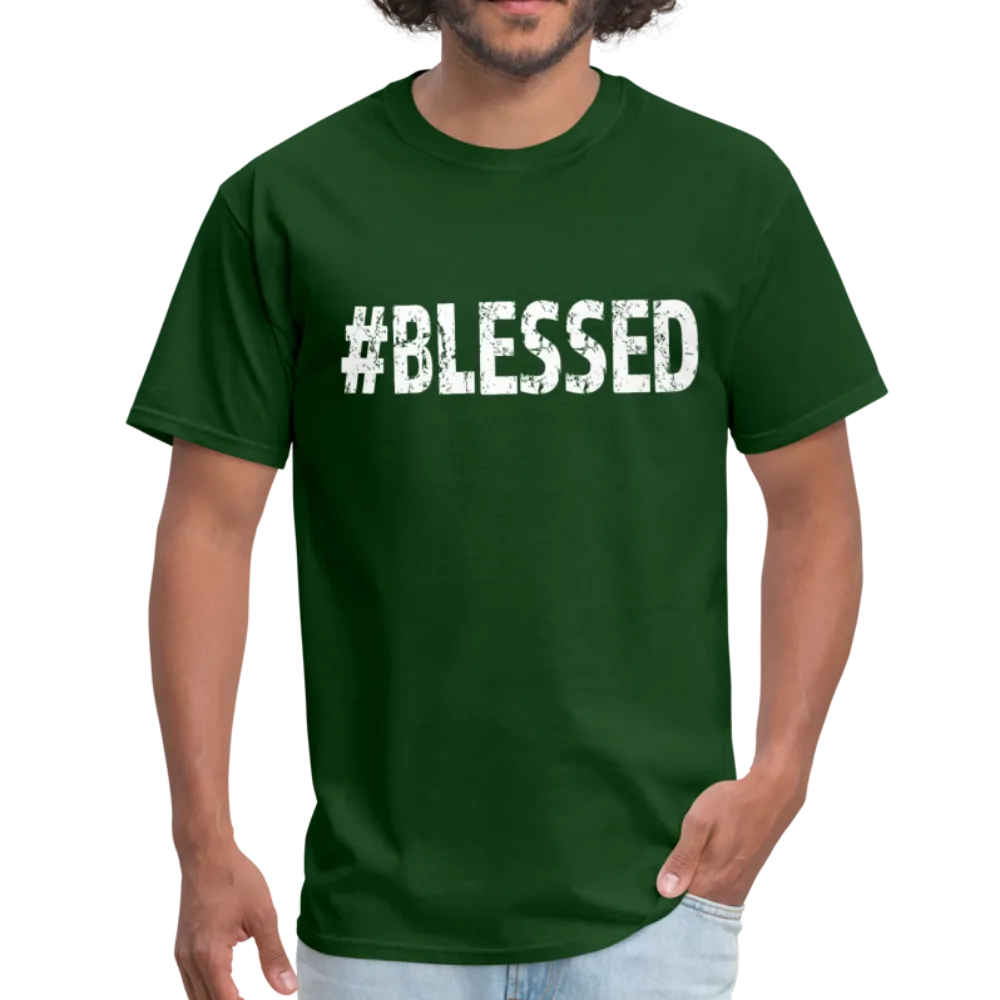 Men's T-Shirt, #Blessed Short Sleeve Graphic Tee