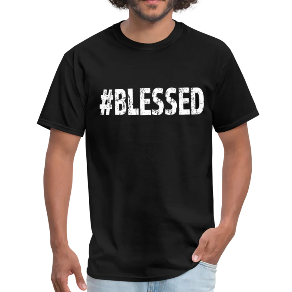 Men's T-Shirt, #Blessed Short Sleeve Graphic Tee