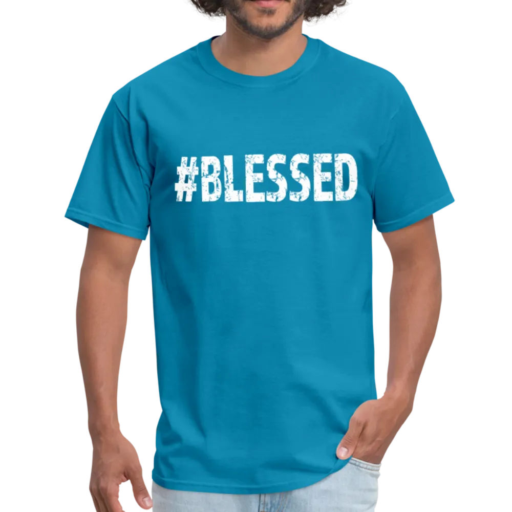 Men's T-Shirt, #Blessed Short Sleeve Graphic Tee