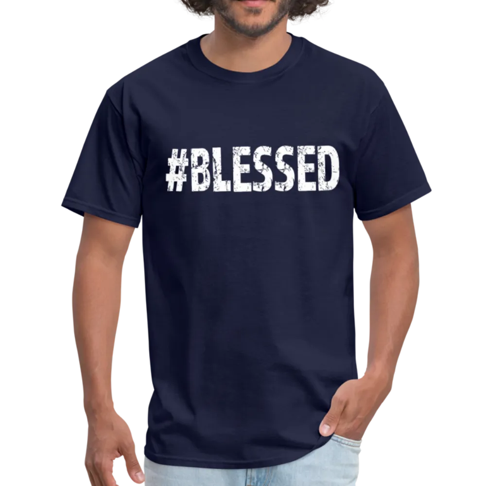 Men's T-Shirt, #Blessed Short Sleeve Graphic Tee