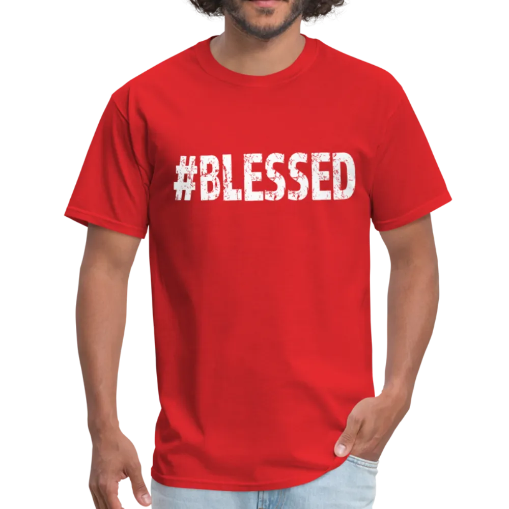 Men's T-Shirt, #Blessed Short Sleeve Graphic Tee