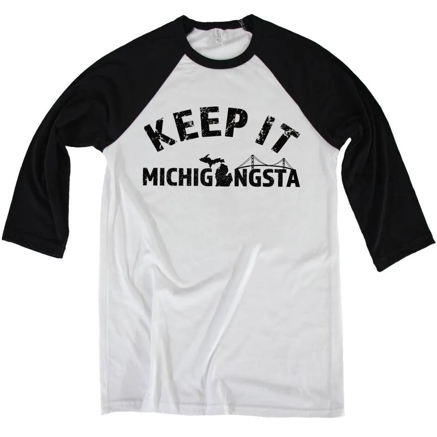 Michigangsta 3/4 Baseball Tee