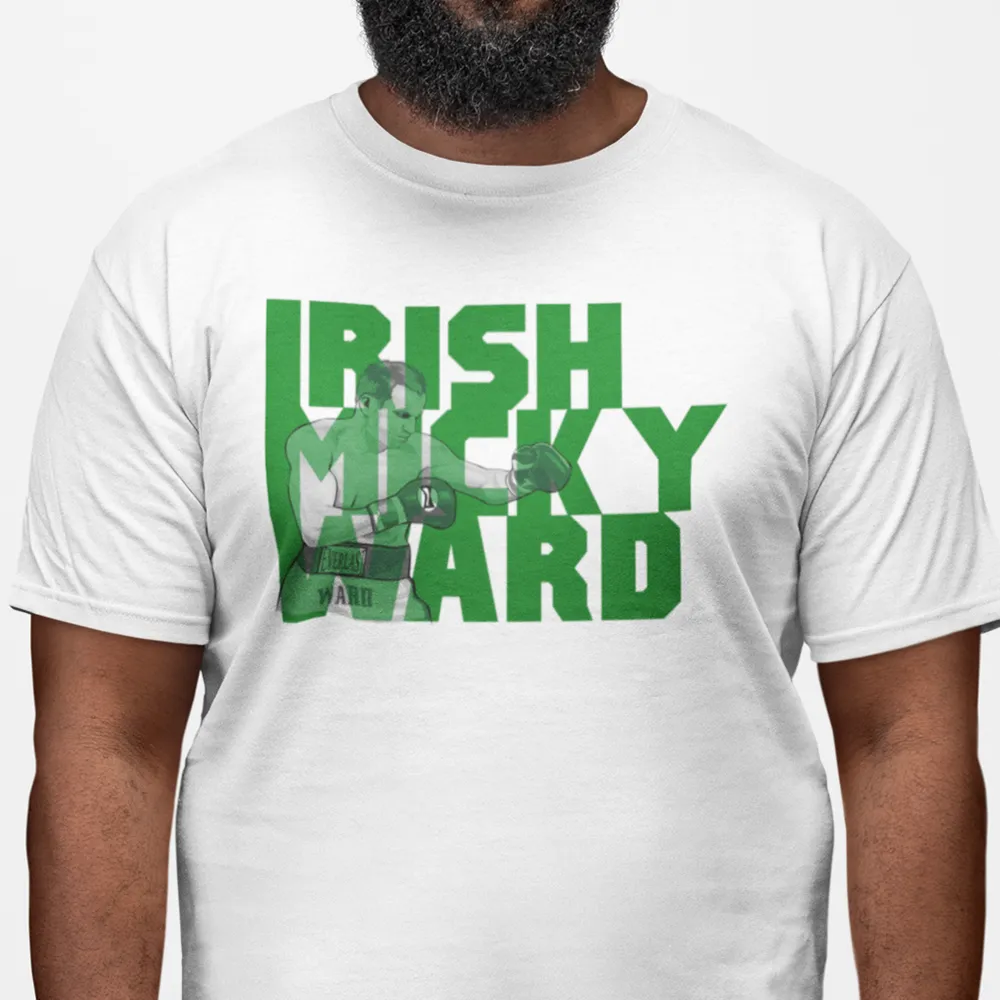 Micky Ward Green BlockText T-Shirt