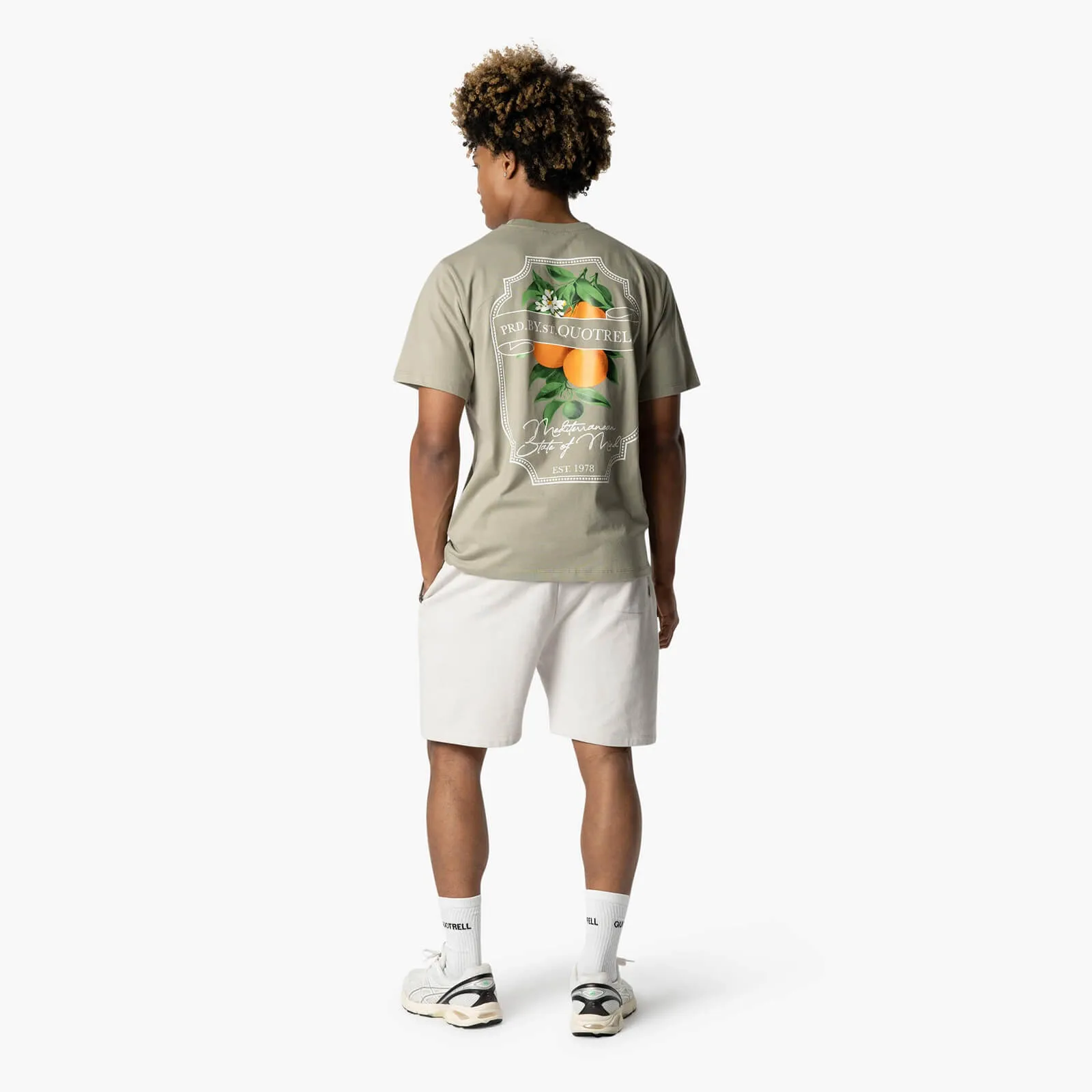 MINEOLA TEE | FADED OLIVE/WHITE