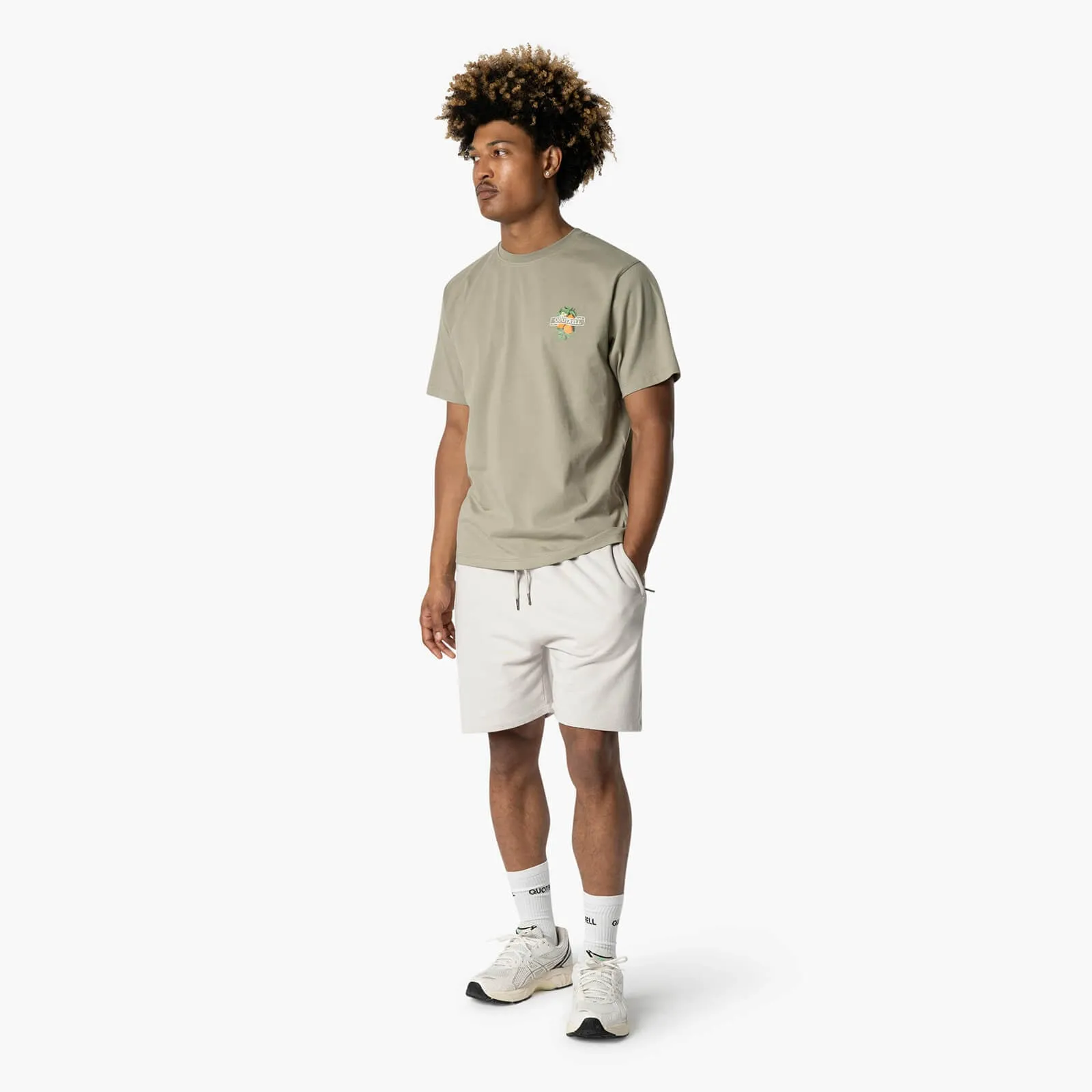 MINEOLA TEE | FADED OLIVE/WHITE