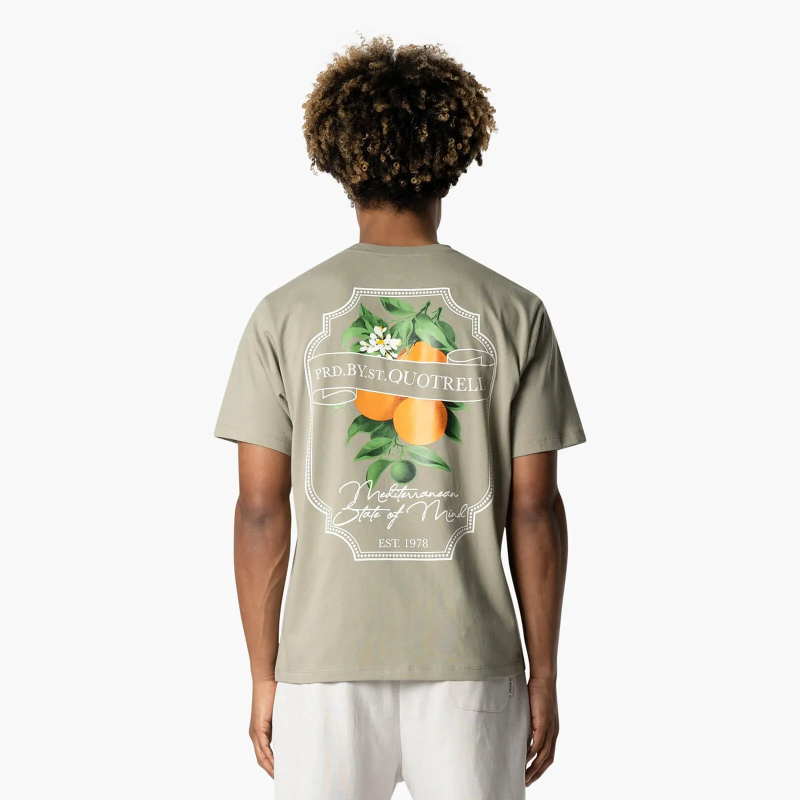MINEOLA TEE | FADED OLIVE/WHITE