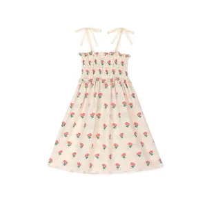 Mipounet Coraline Smock Dress, Organic Cotton Jacquard