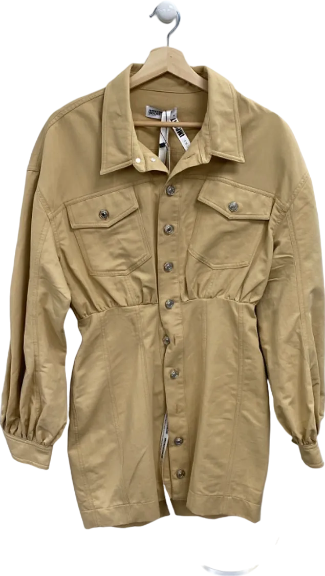 Mistress Rocks Beige Give a Cinch Dress UK S