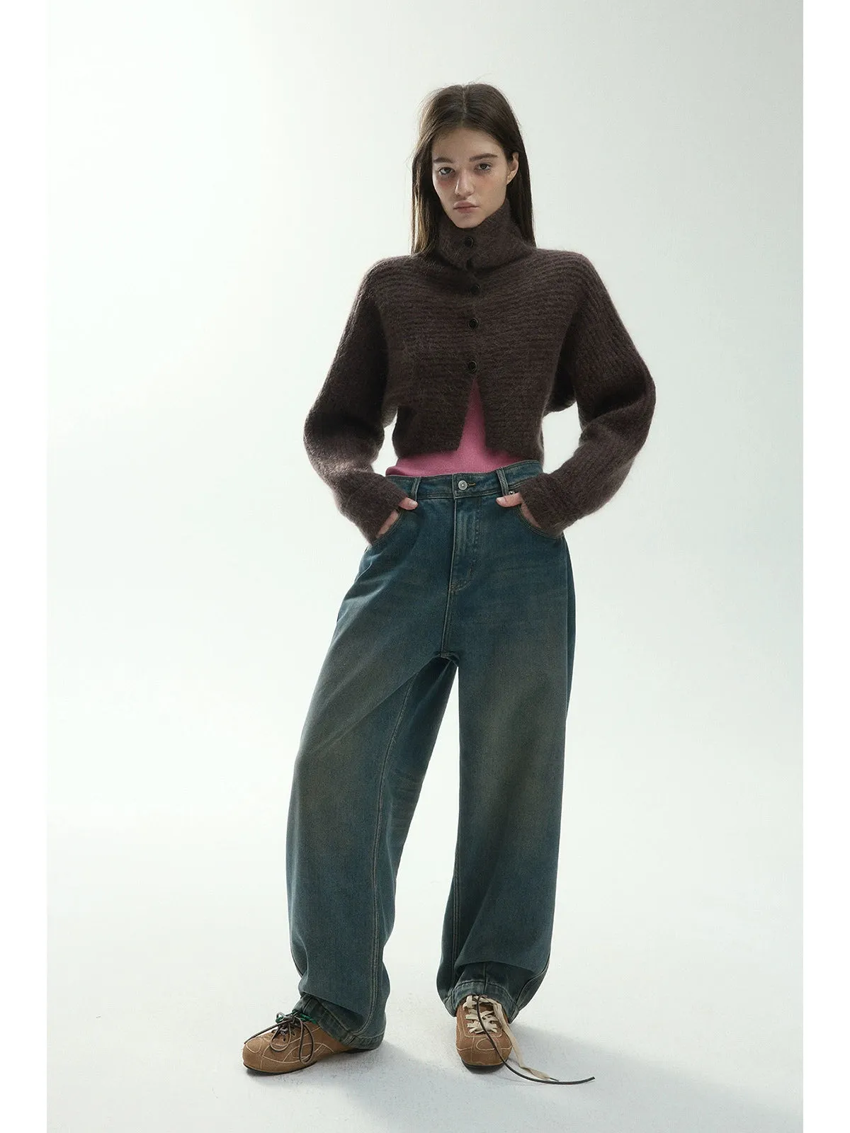 Mohair Wool Cardigan