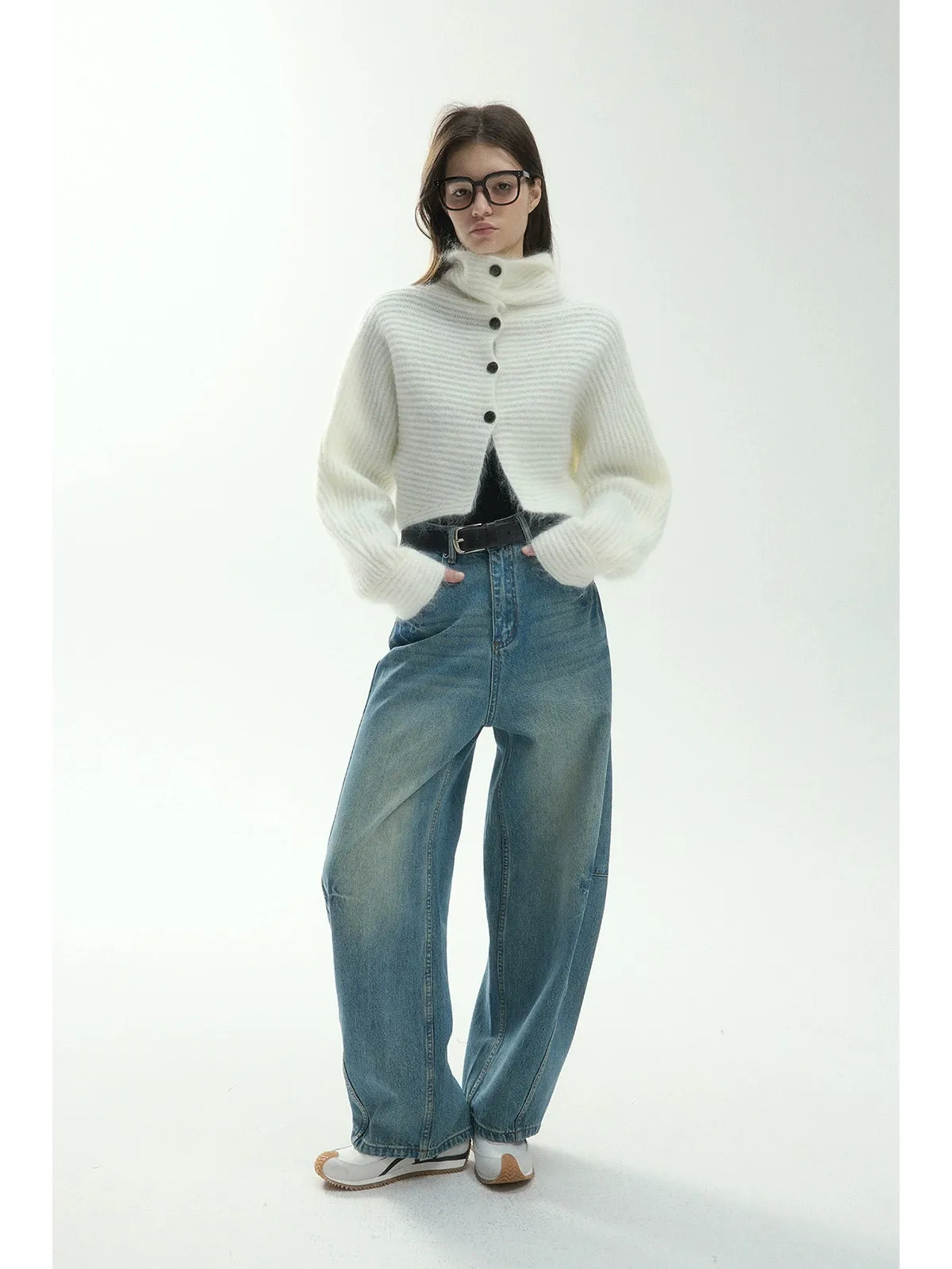 Mohair Wool Cardigan