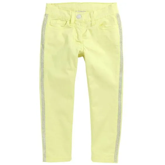 Monnalisa - Girls Light Summer Jeans, Yellow