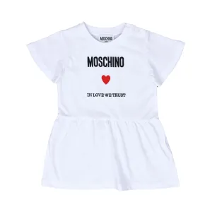 Moschino Kids Baby Girl's White Dress