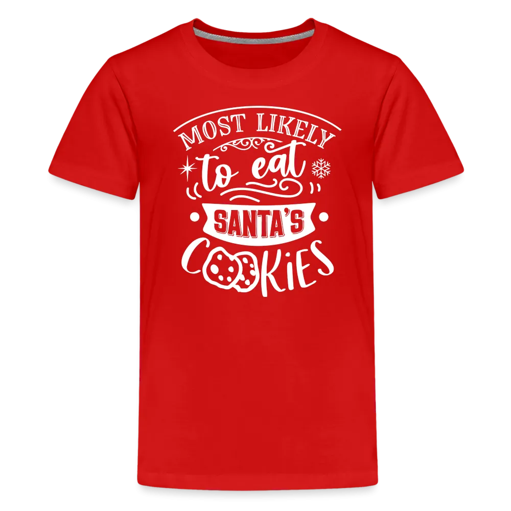 Most Likely to eat Santa's Cookies Kids' Premium T-Shirt (CK-0003)