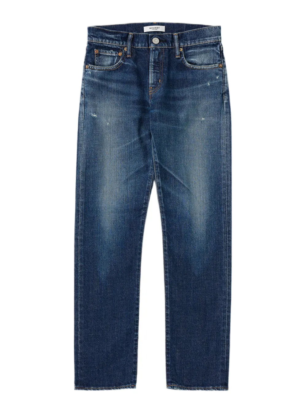 Moussy Vintage MV Moonachie Slim Straight Jeans in Dark Blue