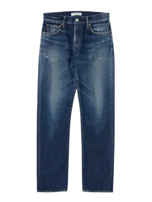 Moussy Vintage MV Moonachie Slim Straight Jeans in Dark Blue