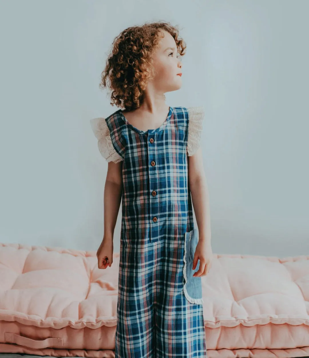 Multicoloured Chcek Print Jumpsuit