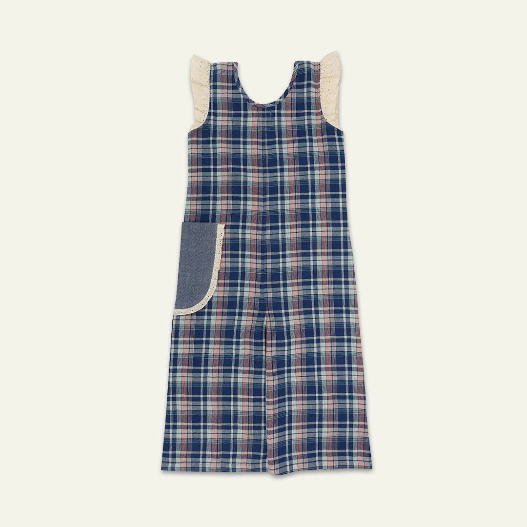 Multicoloured Chcek Print Jumpsuit