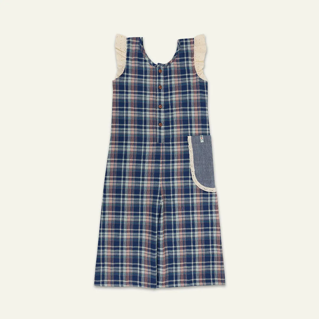 Multicoloured Chcek Print Jumpsuit