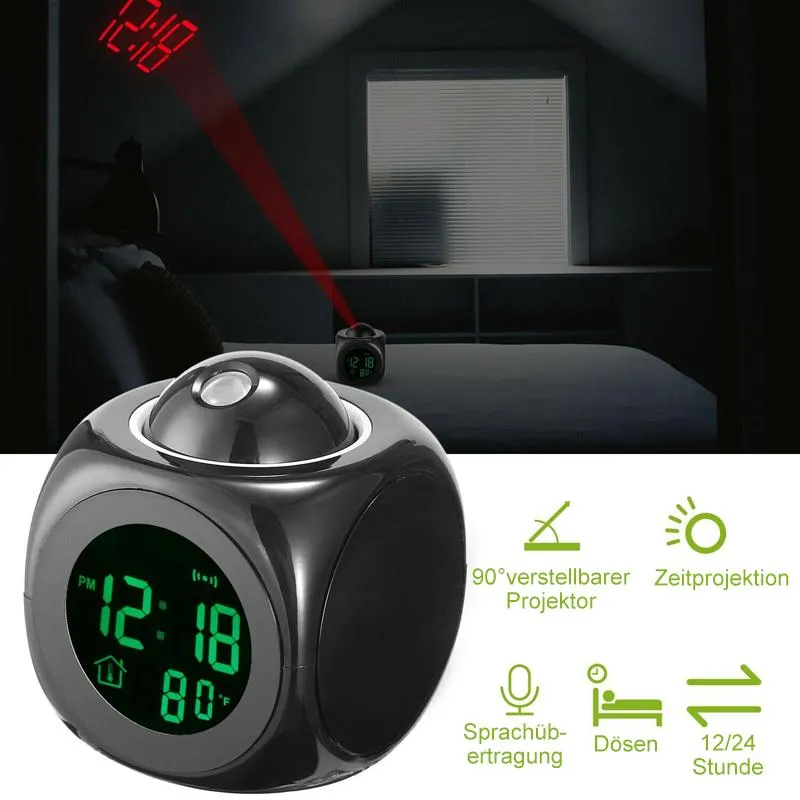 multifunktionale LCD-Uhr