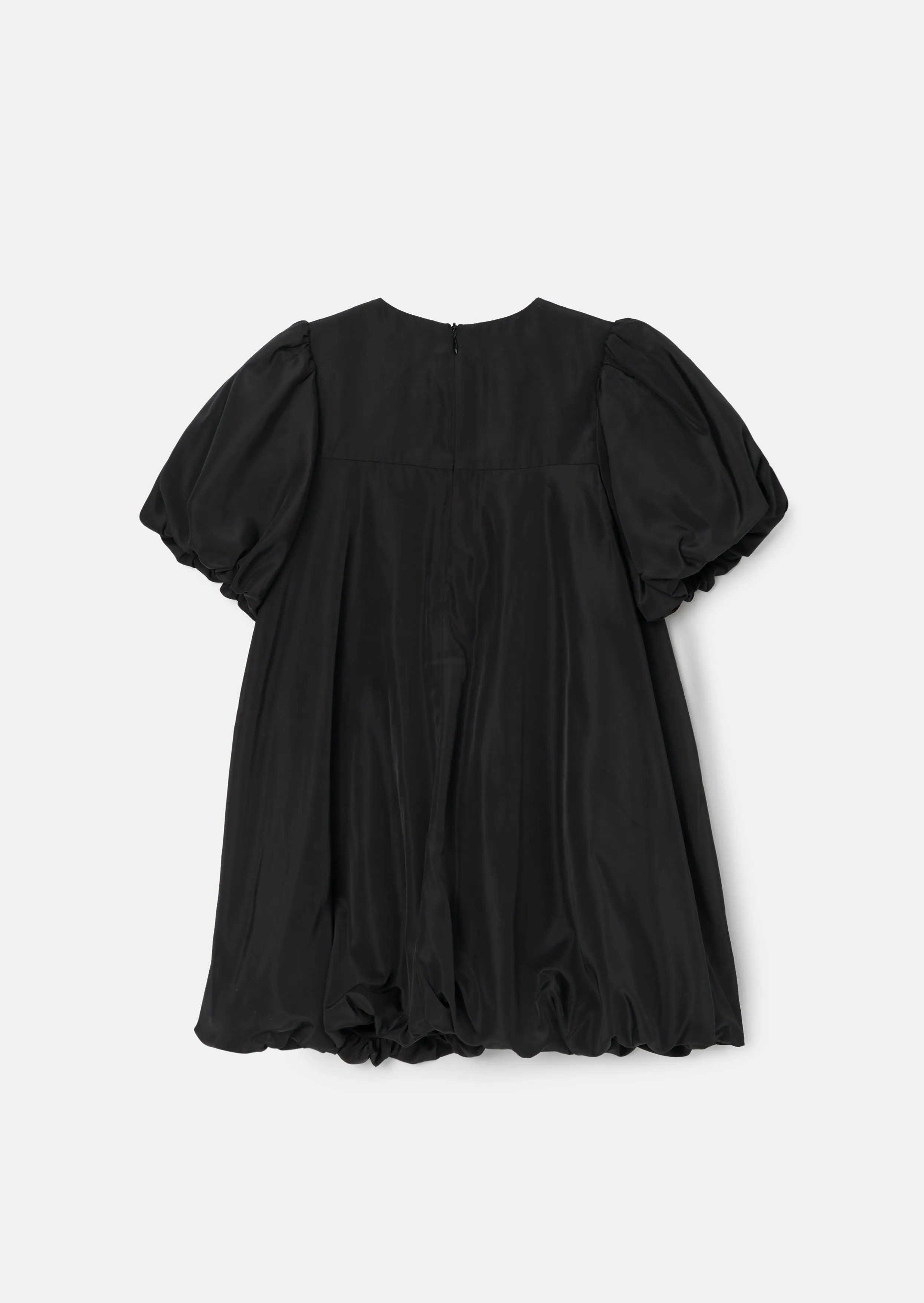 Nadia Black Bubble Hem Bow Dress
