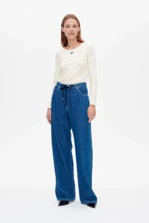 Nanny Light Worn Denim Pant