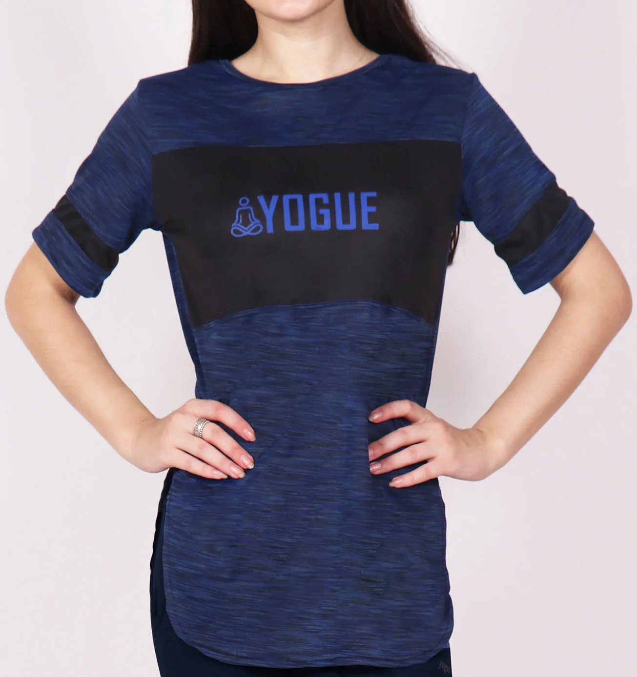 Navy SpaceDyed Long T-Shirt