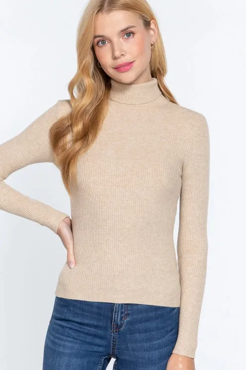 Nelly Fitted Knit Turtle Neck