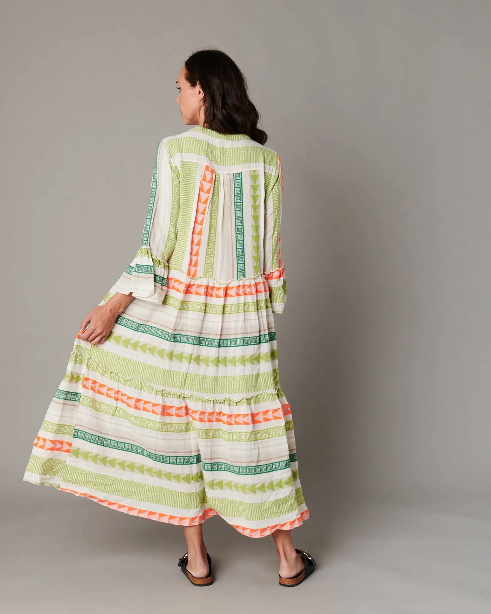 Neon Aztec Maxi Dress