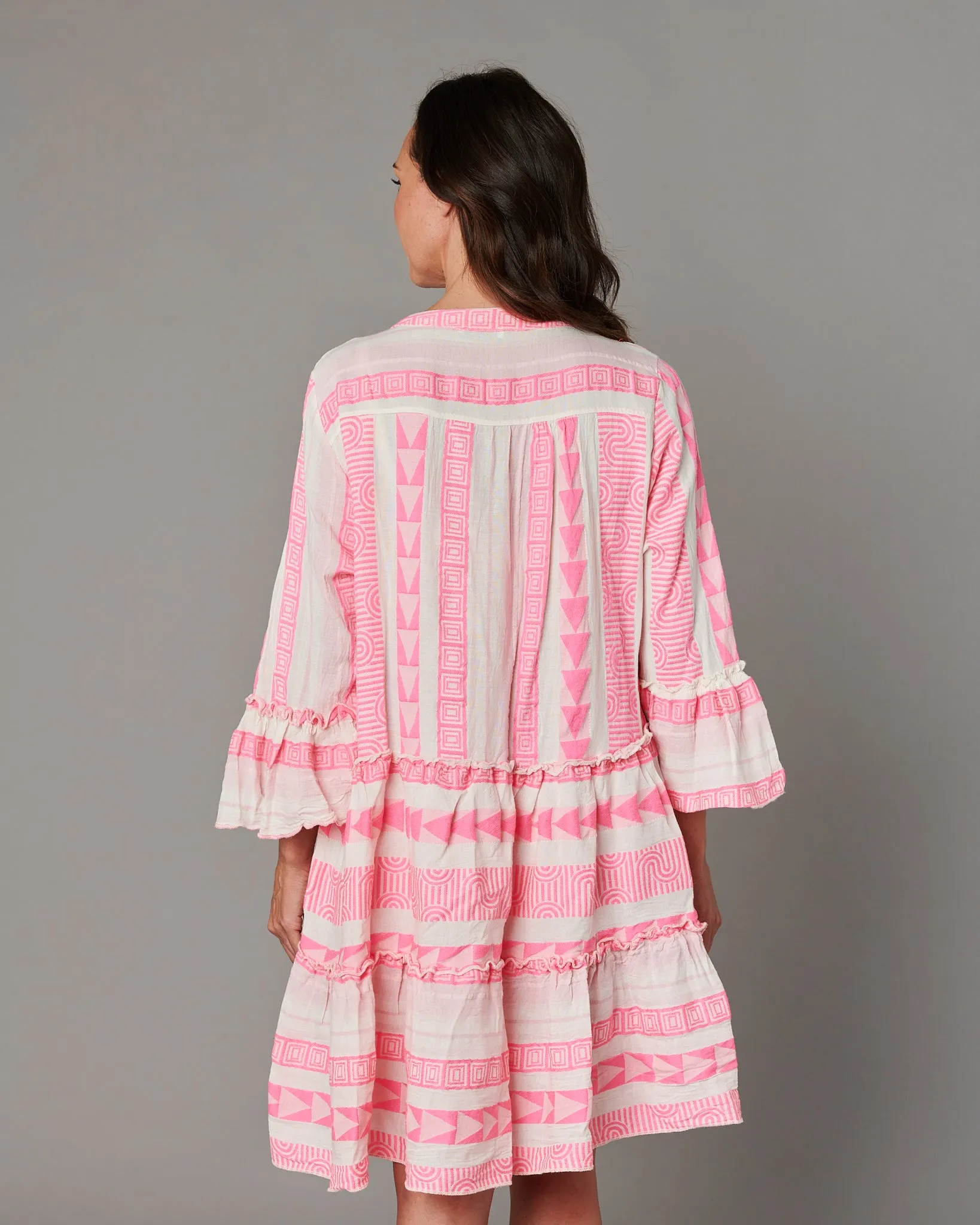 Neon Aztec Midi Dress