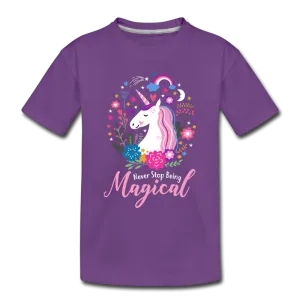 Never Stop Being Magical Kids' Premium T-Shirt (CK1520)
