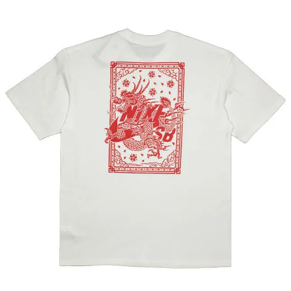 Nike SB Max90 Dragon T-Shirt - White/University Red