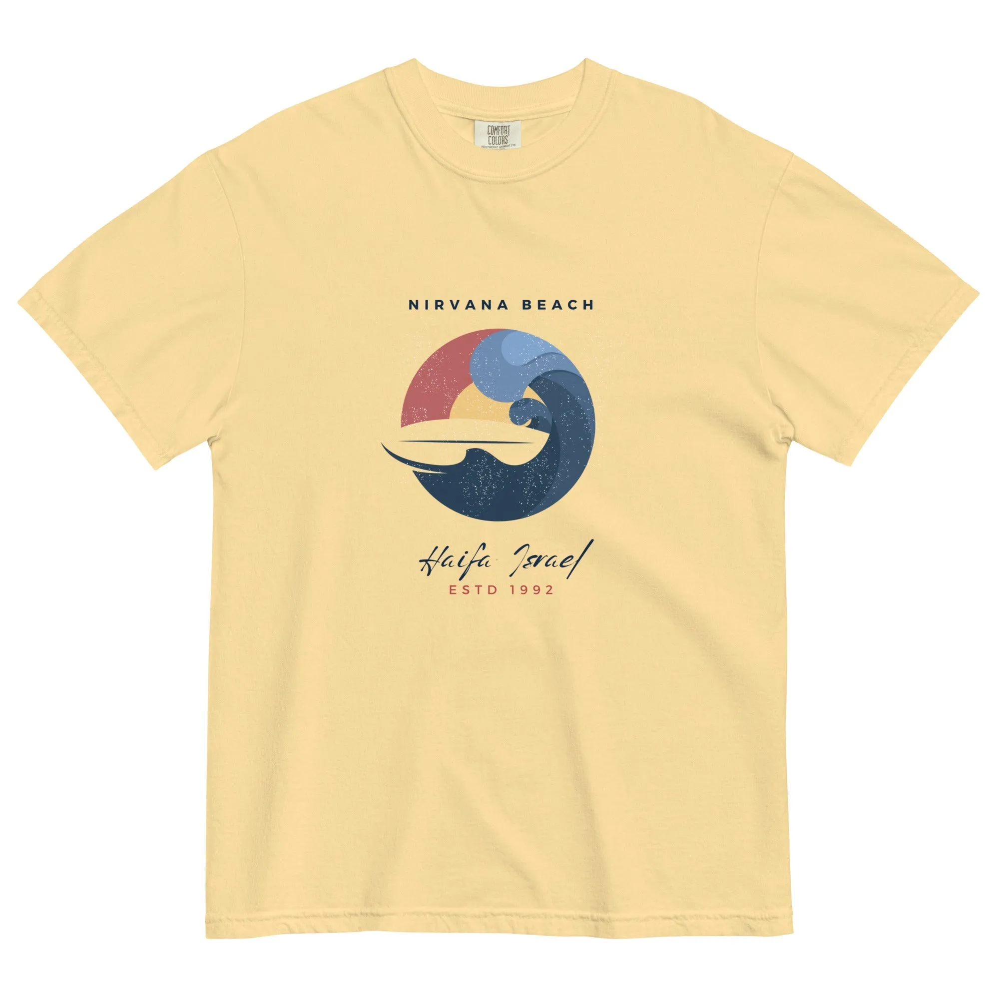 Nirvana Beach women's garment-dyed heavyweight t-shirt