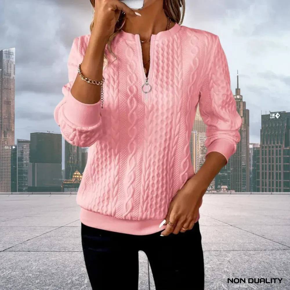 Non-Duality Zip-Up Sweater
