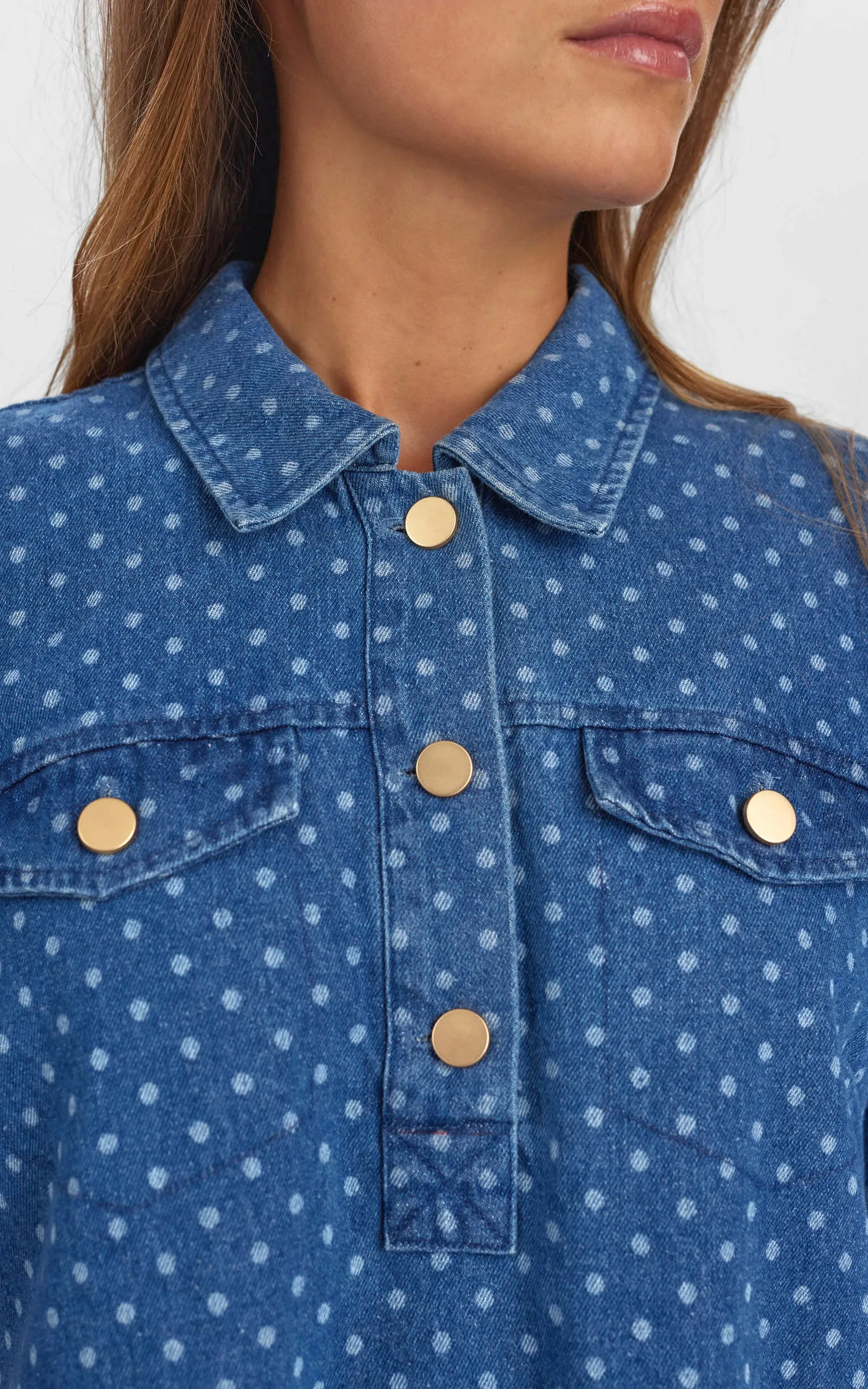 Nuhaddie Dress Medium Blue Denim