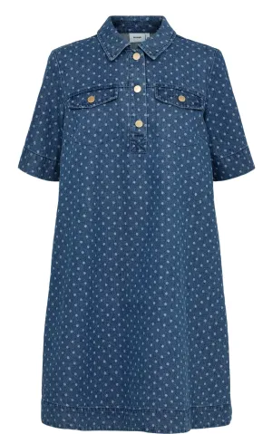 Nuhaddie Dress Medium Blue Denim