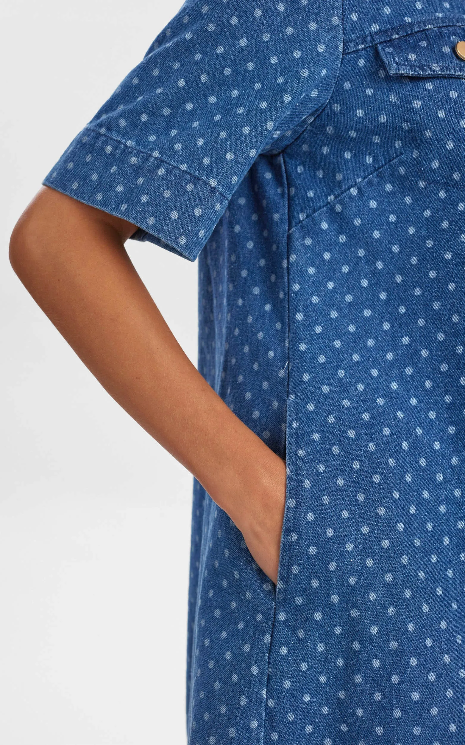Nuhaddie Dress Medium Blue Denim