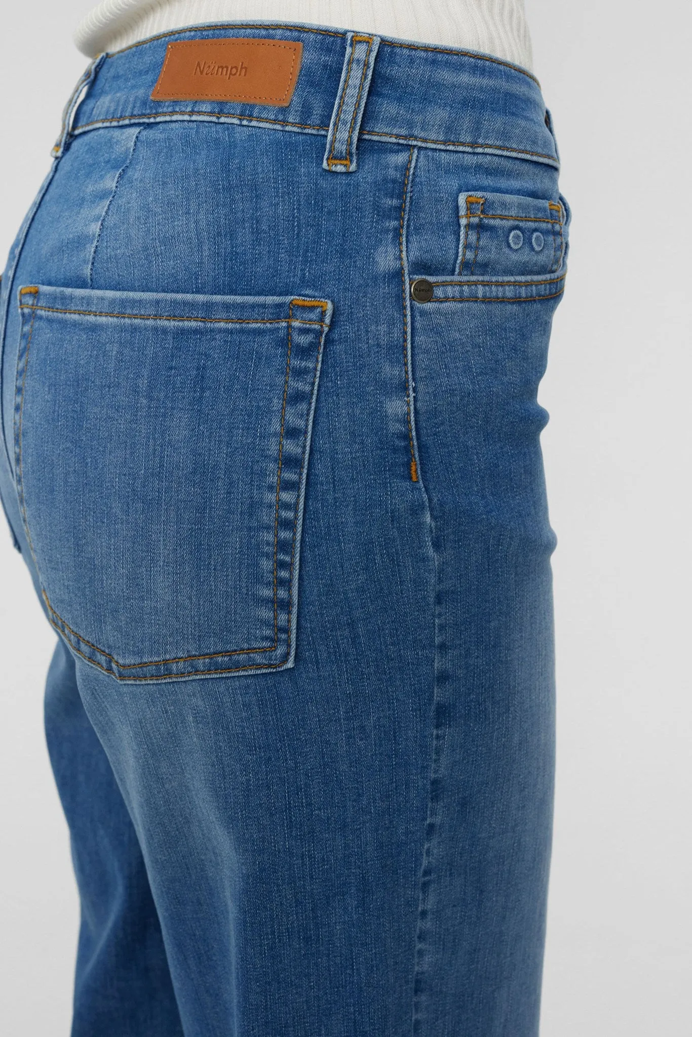 NUPARIS JEANS CROPPED LIGHT BLUE - Light Blue Denim