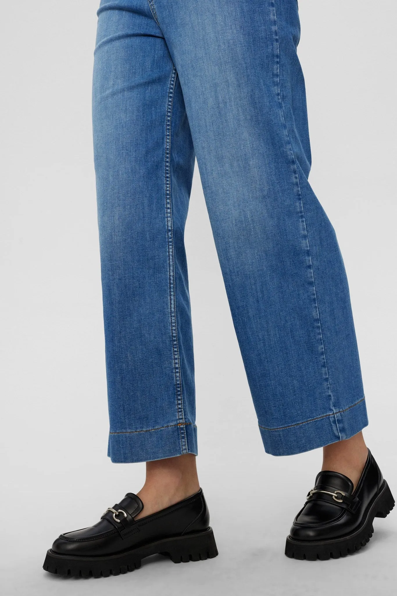 NUPARIS JEANS CROPPED LIGHT BLUE - Light Blue Denim