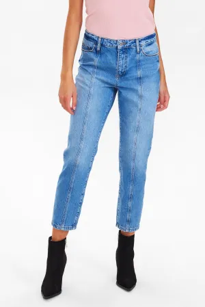 NUROCK MOM JEANS - Light Blue Denim
