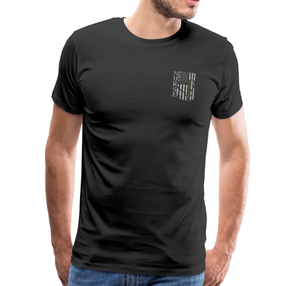 Nurse Flag Green Men's Premium T-Shirt