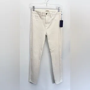 NWOT $245 L’AGENCE Made In USA MARGOT Jeans 27x 26” Crop Ankle Stretch White