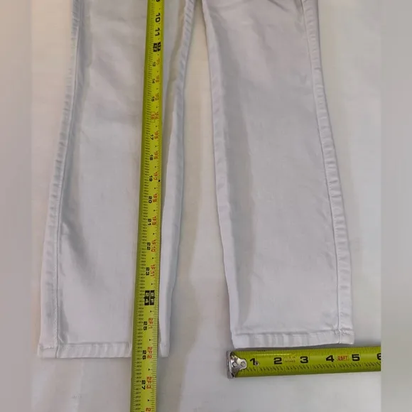 NWOT $245 L’AGENCE Made In USA MARGOT Jeans 27x 26” Crop Ankle Stretch White