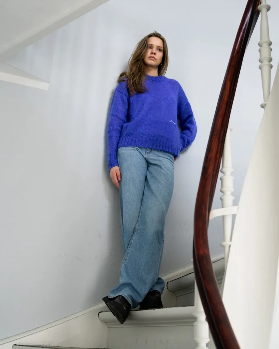 O-neck Pullover - Dazzling Blue