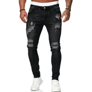 Obsidian Phoenix Men's Ripped Skinny Jeans