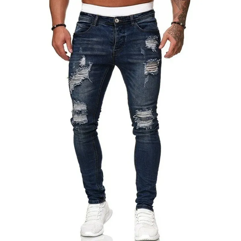 Obsidian Phoenix Men's Ripped Skinny Jeans
