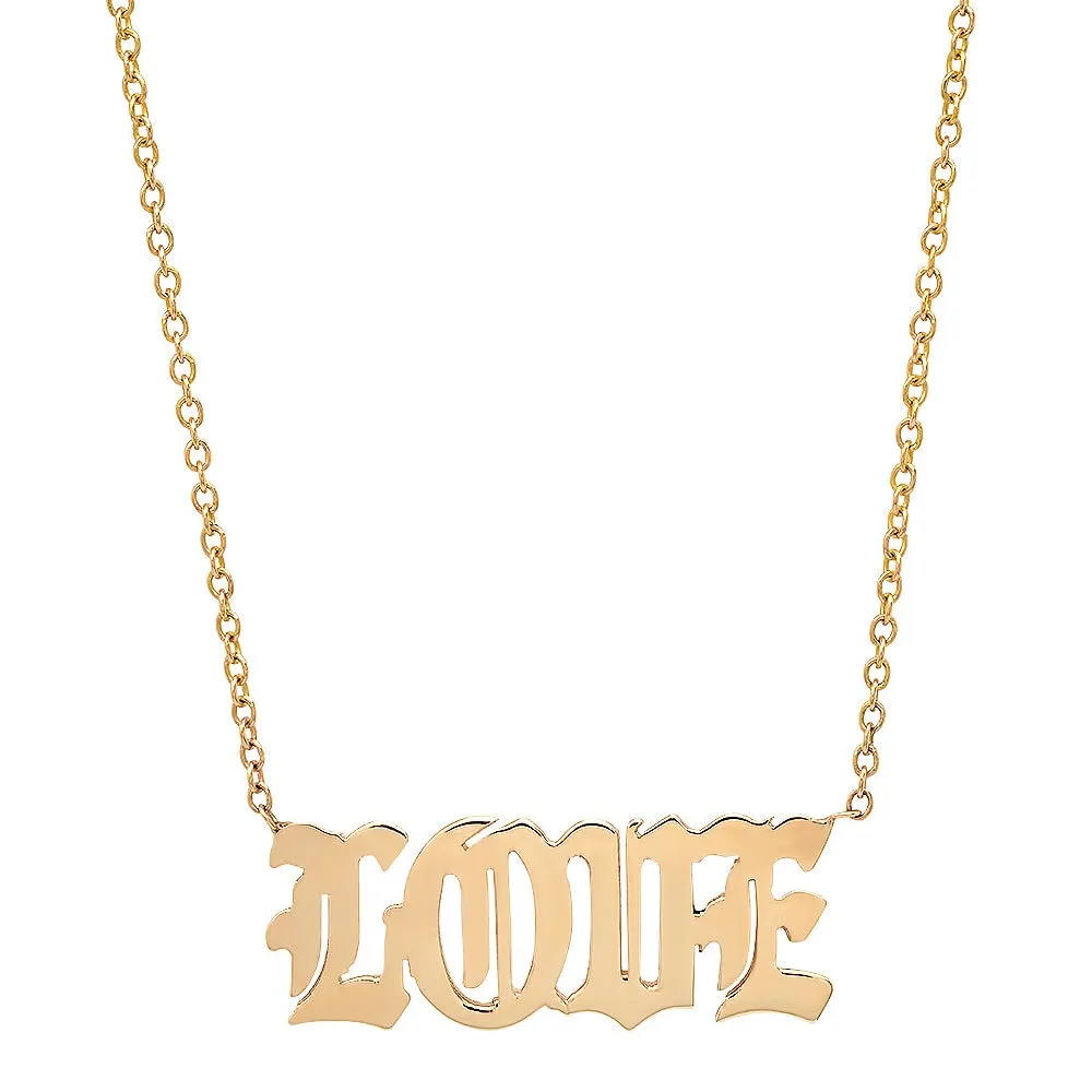 Old English Love Necklace