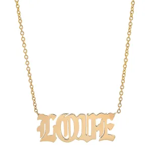 Old English Love Necklace