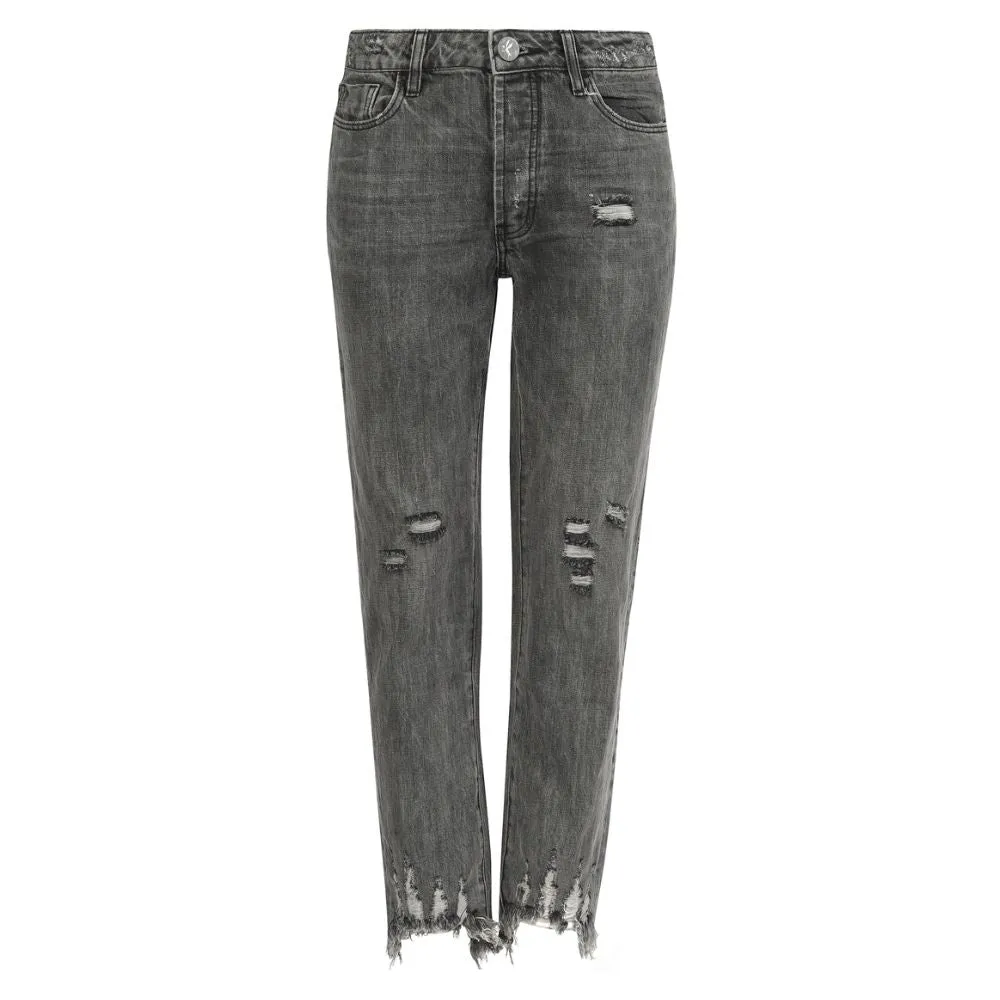 One Teaspoon Dark Gray Cotton Women's Jean