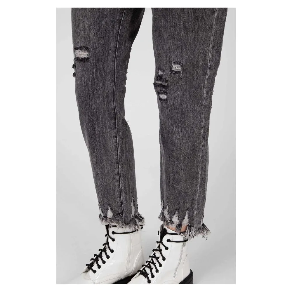 One Teaspoon Dark Gray Cotton Women's Jean