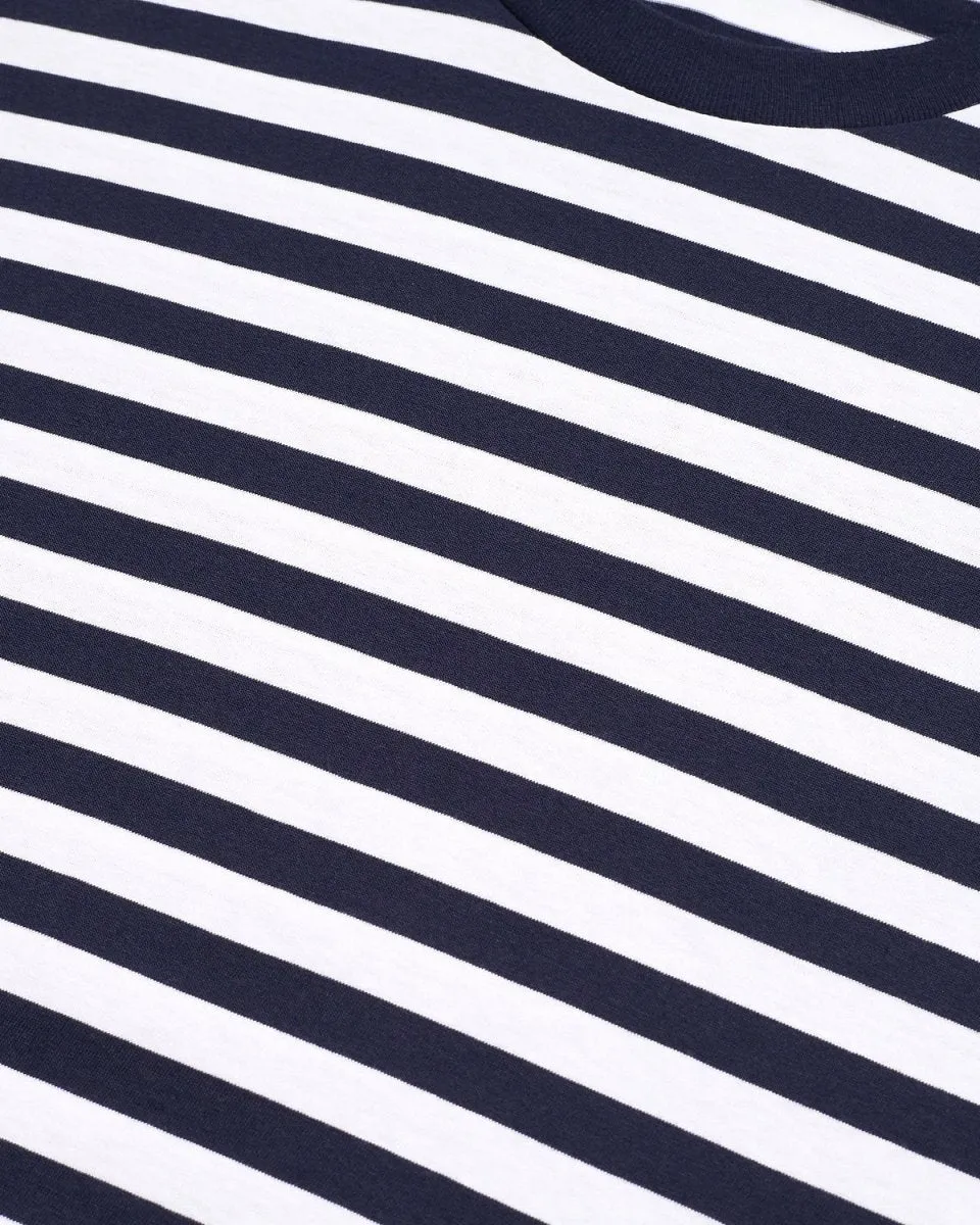 Organic Midi Thorlino Tee - Navy/White